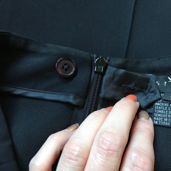 YANSI FUGEL:Classic Wide Leg Black Trousers Sz 4 - Picture 7 of 11